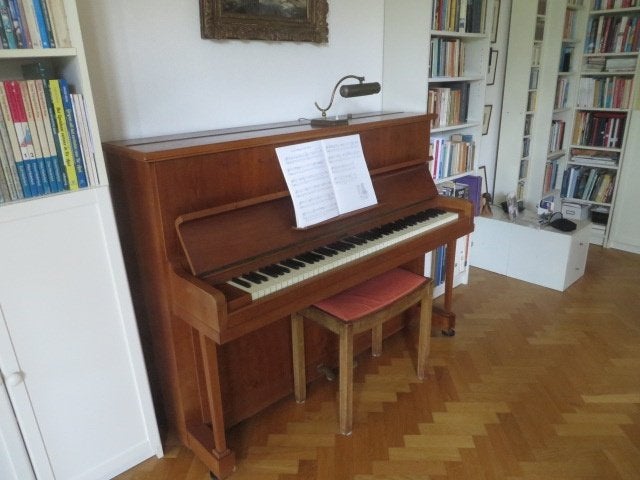 Mooie piano van Alexander Hermann, Muziek en Instrumenten, Piano's, Ophalen, Gebruikt, Bruin, Piano