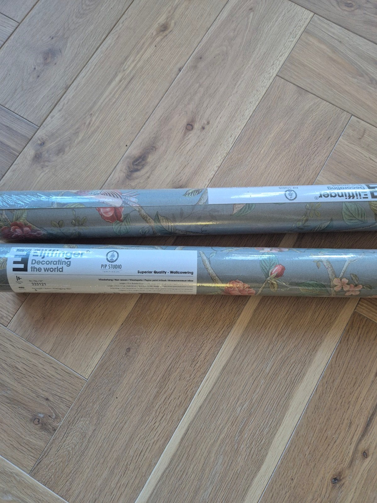 Eijffinger PIP Studio Vliesbehang met Bloemenpatroon, Bloemen, Overige merken, Groen, Ophalen of Verzenden