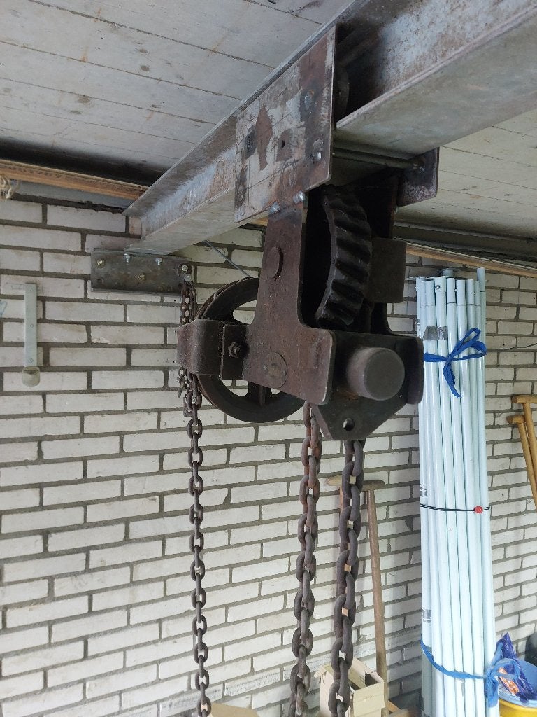 Robuuste handmatige takel met ketting, Doe-het-zelf en Verbouw, Ophalen, Gebruikt, Handmatig