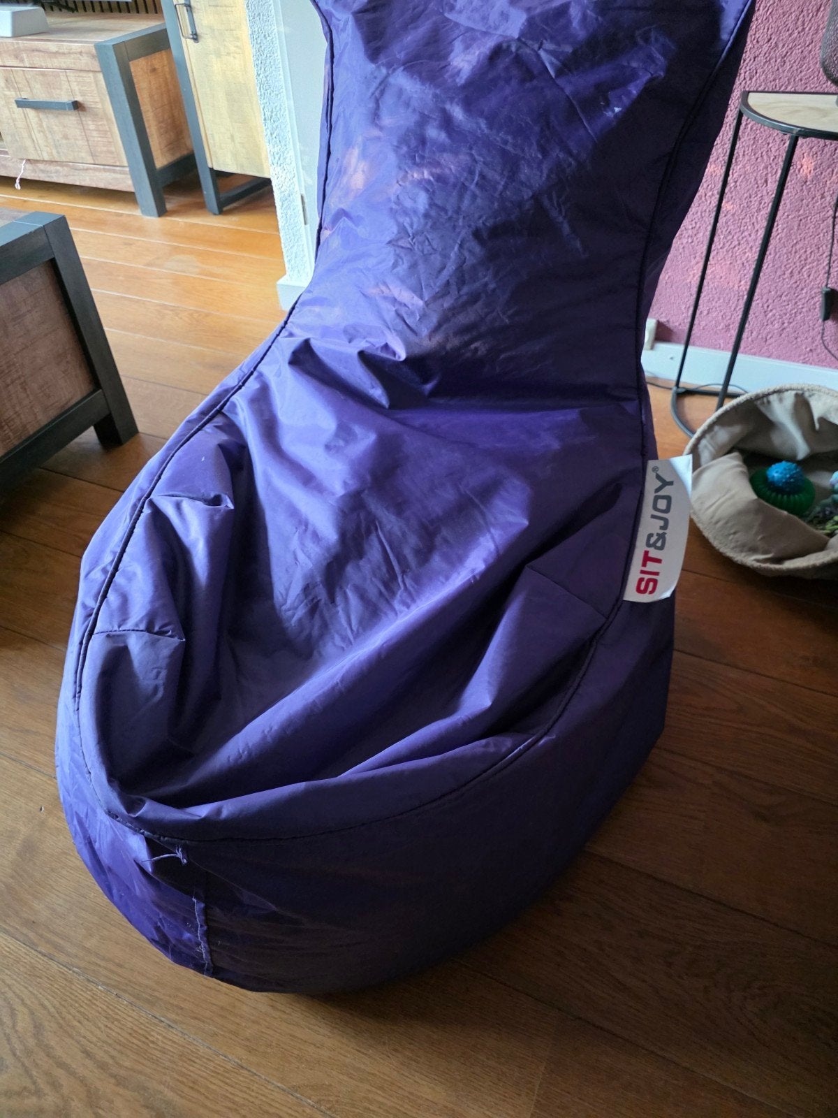 Paarse zitzak van Sit & Joy, Huis en Inrichting, Zitzakken, Ophalen, Gebruikt