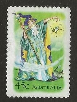 Australie 65, tovenaar, Verzenden, Gestempeld