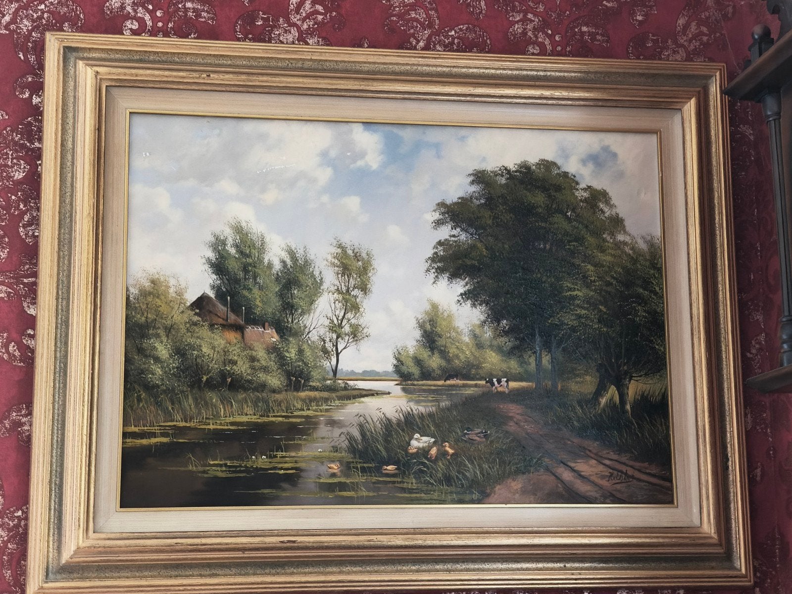 H van Elshout schilderij op doek, Ophalen