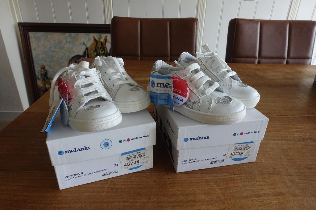 Nieuwe Melania witte schoentjes schoenen maat 23, Jongen of Meisje, Schoenen, Nieuw, Ophalen of Verzenden