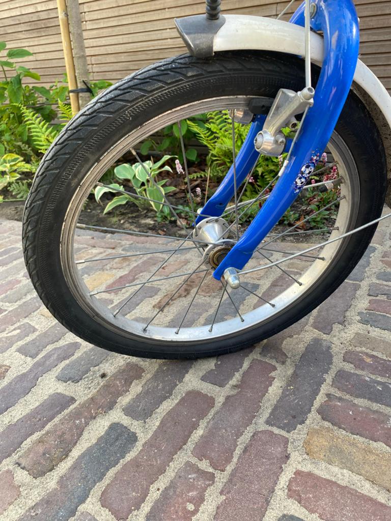 Puky kinderfiets blauw - 18 inch, Ophalen, Zo goed als nieuw
