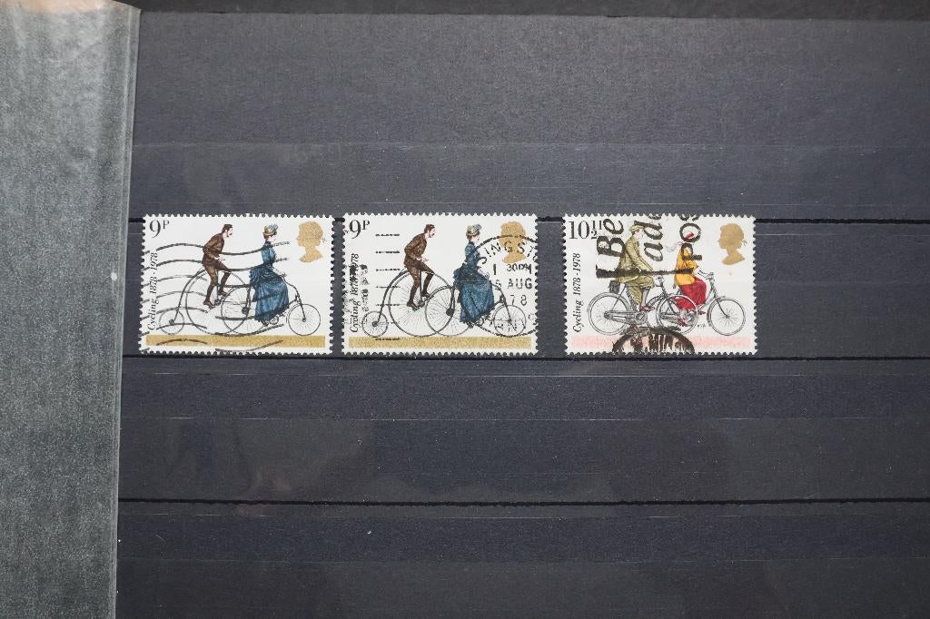 Gestempelde Postzegels Thema Fietsen., Postzegels en Munten, Ophalen of Verzenden, Gestempeld, Overige thema's