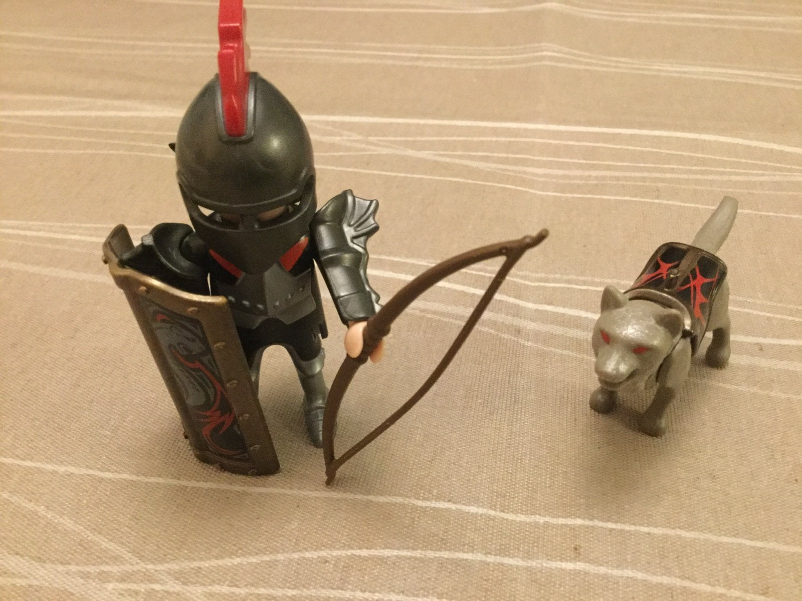 Playmobil ridder met wolf 1, Ophalen of Verzenden, Zo goed als nieuw