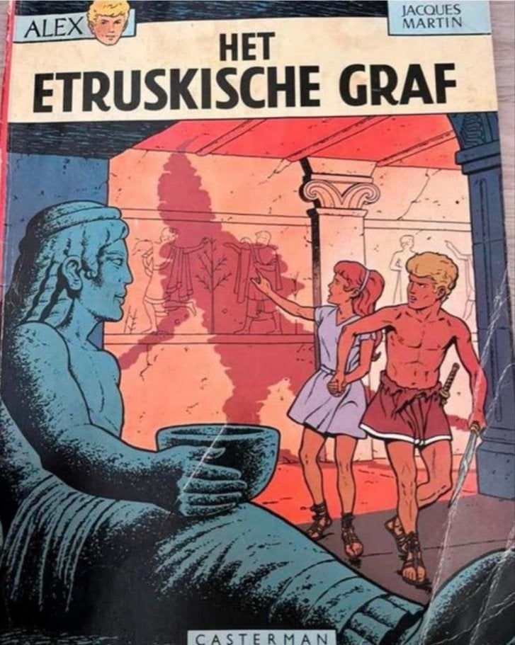 Alex 08: Het Etruskische Graf - Jacques Martin, Eén stripboek, Ophalen of Verzenden, Gelezen