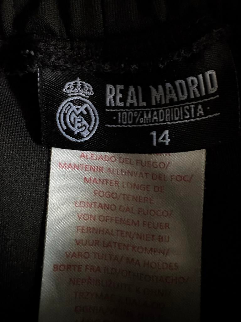 Trainingspak Real Madrid maat 14, Zwart, Overige maten, Ophalen of Verzenden, Zo goed als nieuw