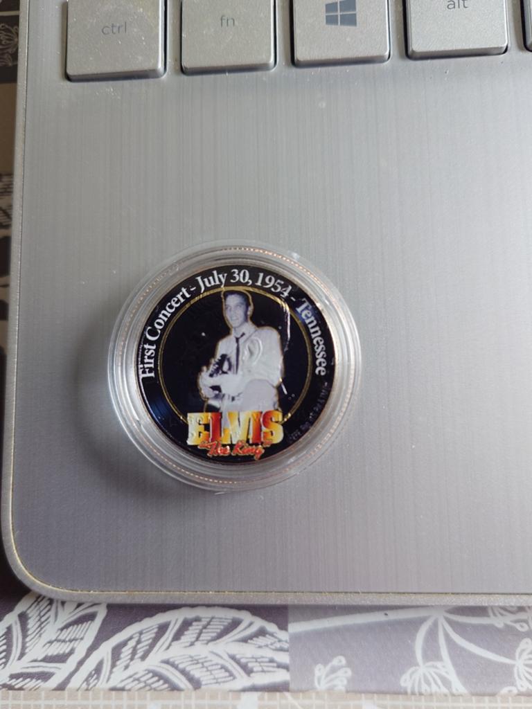 Elvis Presley 'First Concert' Herdenkingsmunt, Ophalen of Verzenden, Noord-Amerika, Losse munt, Goud