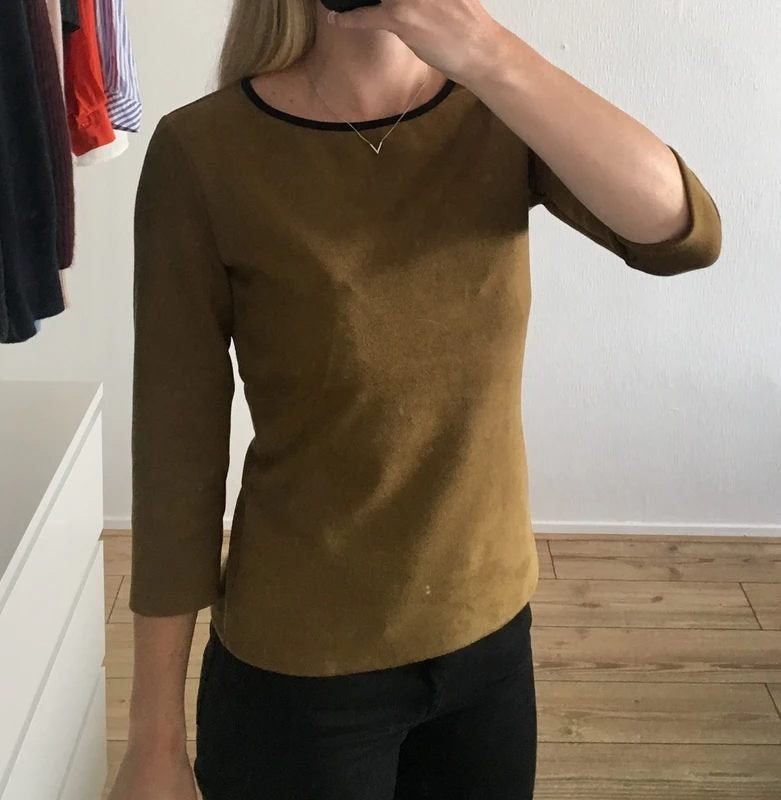 Vanilia camel top | suède | mt 34, Bruin, Vanilia, Ophalen of Verzenden, Zo goed als nieuw
