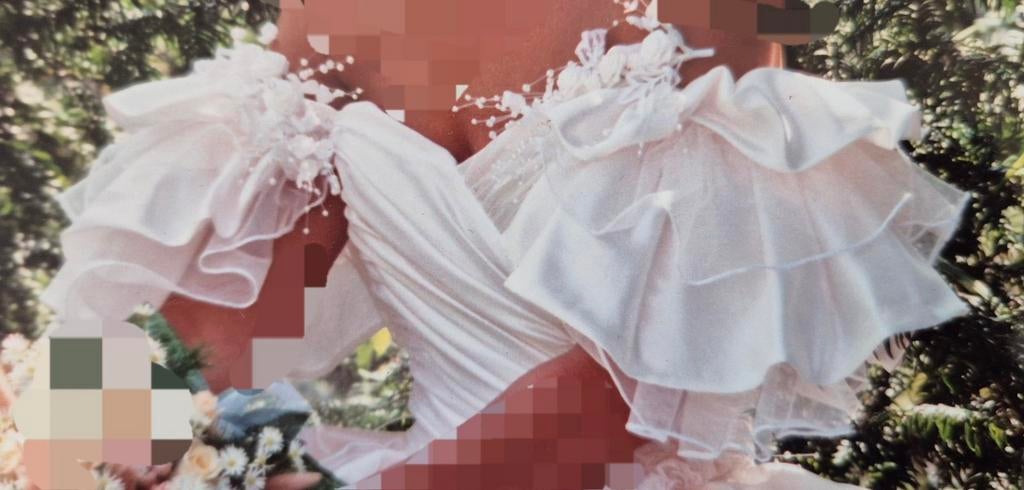 Pronovias bruidsjurk - mt 34 (pasmaat 36) - zacht pastel, Pronovias, Ophalen of Verzenden, Zo goed als nieuw, Trouwjurk