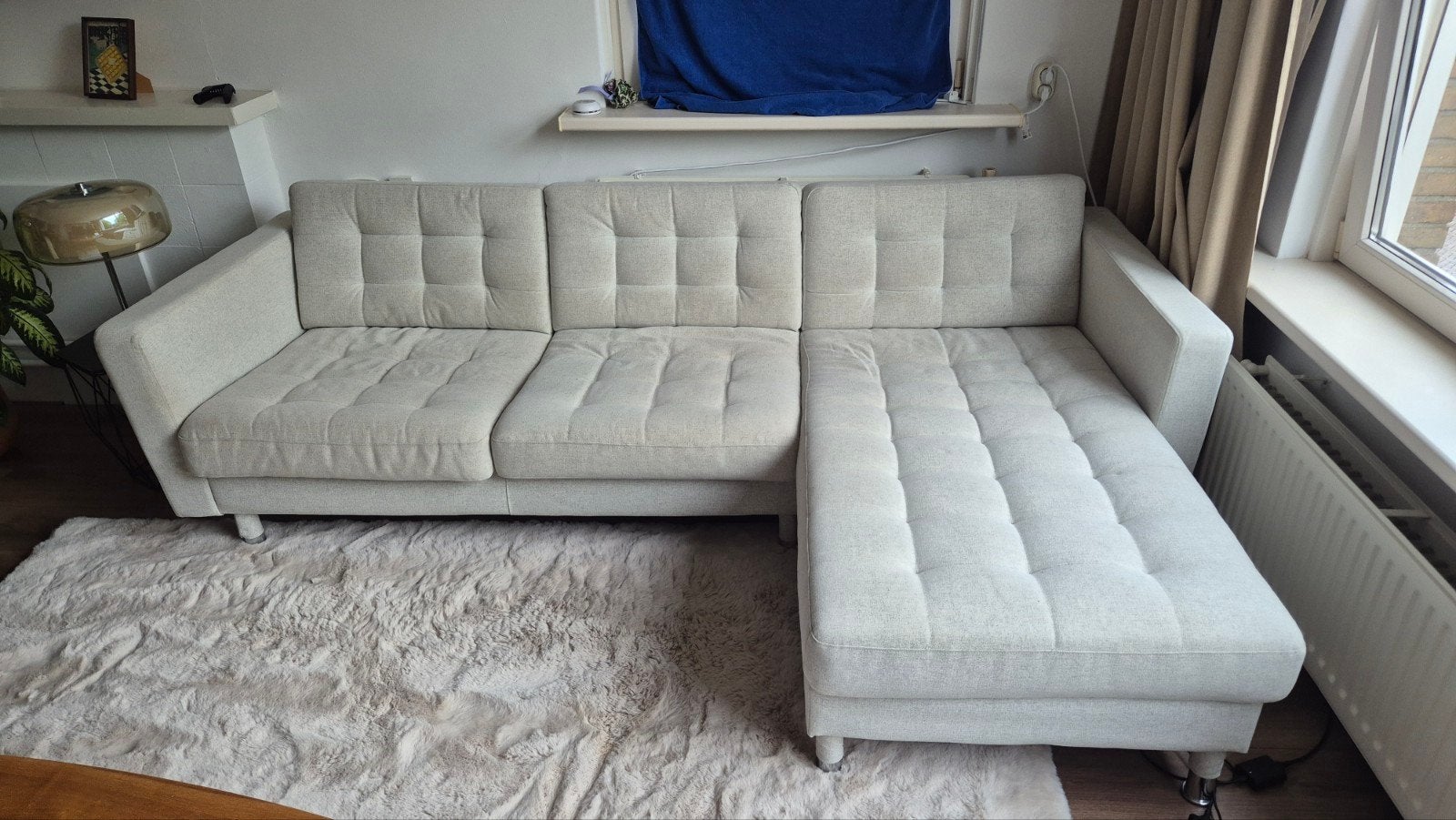 LANDSKRONA - Ikea - Comfortabele hoekbank - 1,5 jaar oud, Hoekbank, Ophalen of Verzenden, Zo goed als nieuw, Modern, comfortabel