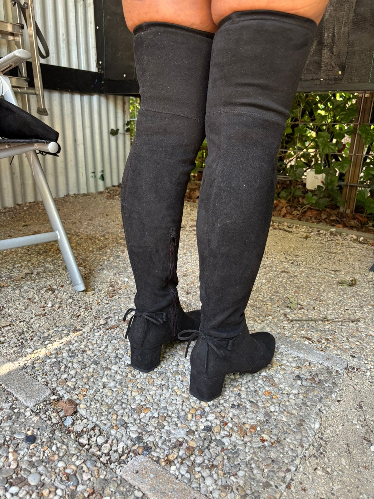 Zwarte lange laarzen maat 39, Kleding | Dames, Ophalen of Verzenden, Zo goed als nieuw, Zwart, Hoge laarzen