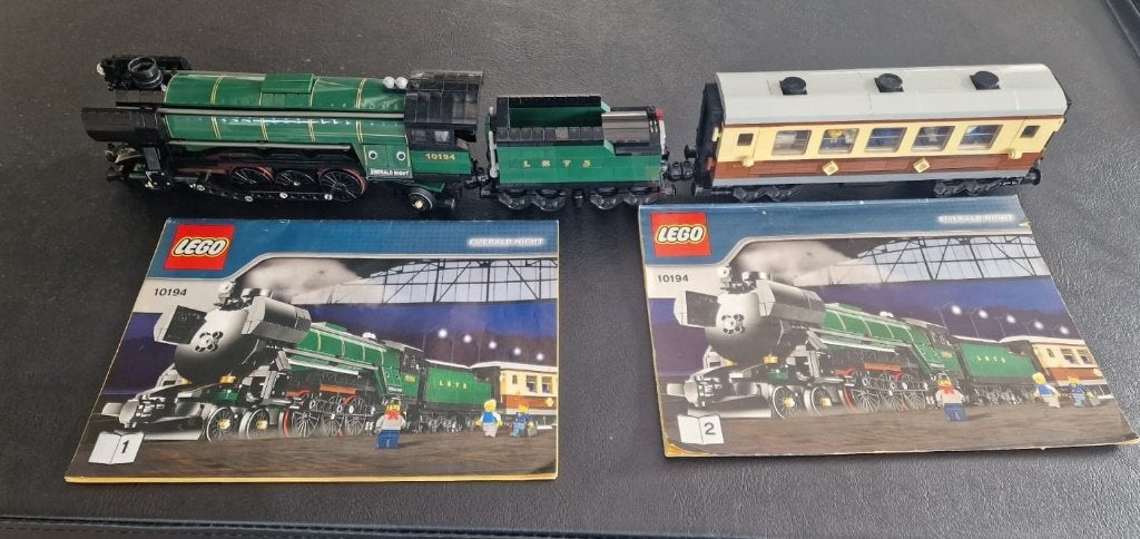 Lego 10194 Emerald Night Train een plaatje., City, Lego, Ophalen of Verzenden, Complete set