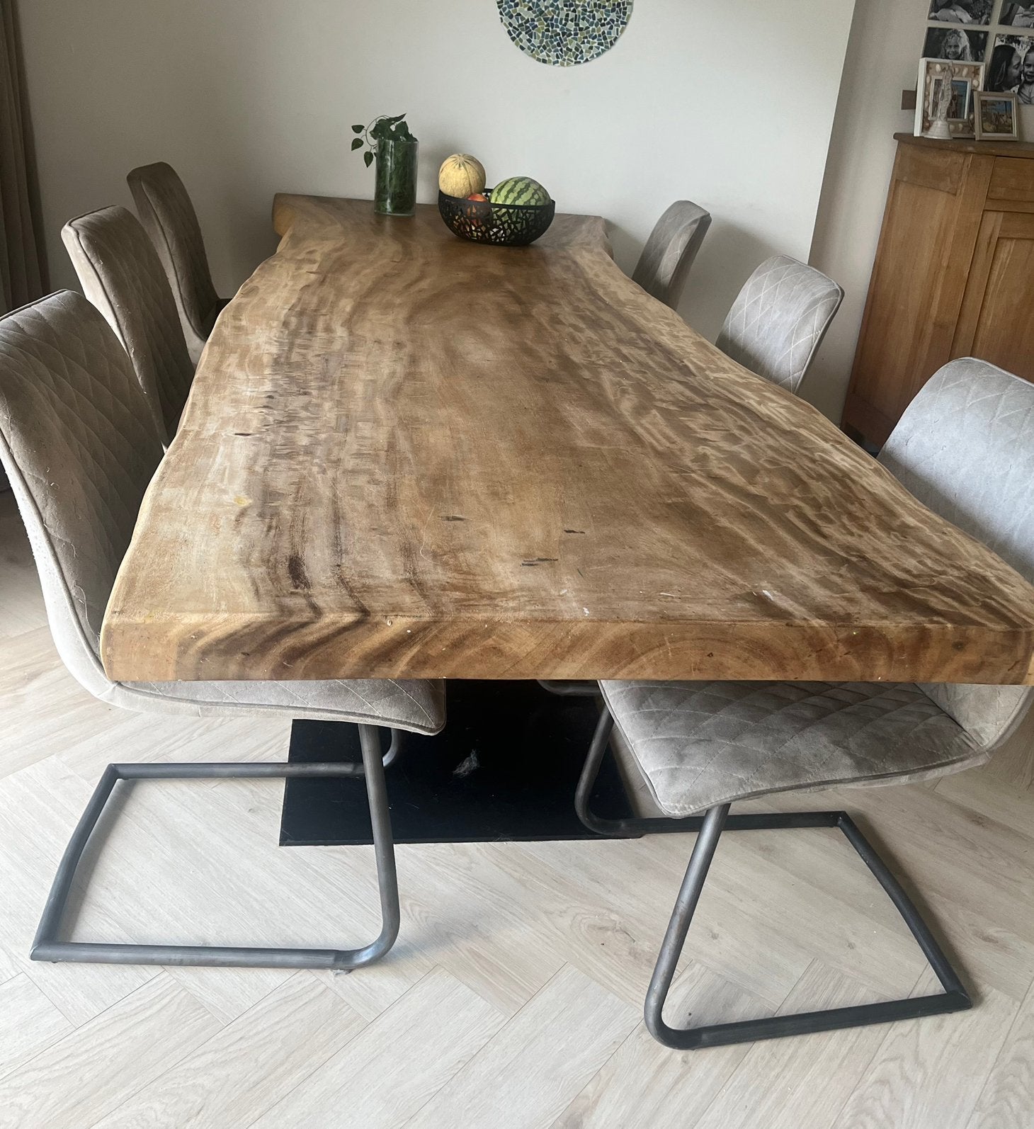 6 eetkamet Stoelen knibbeler, Ophalen of Verzenden, Zo goed als nieuw, Rechthoekig, 50 tot 100 cm