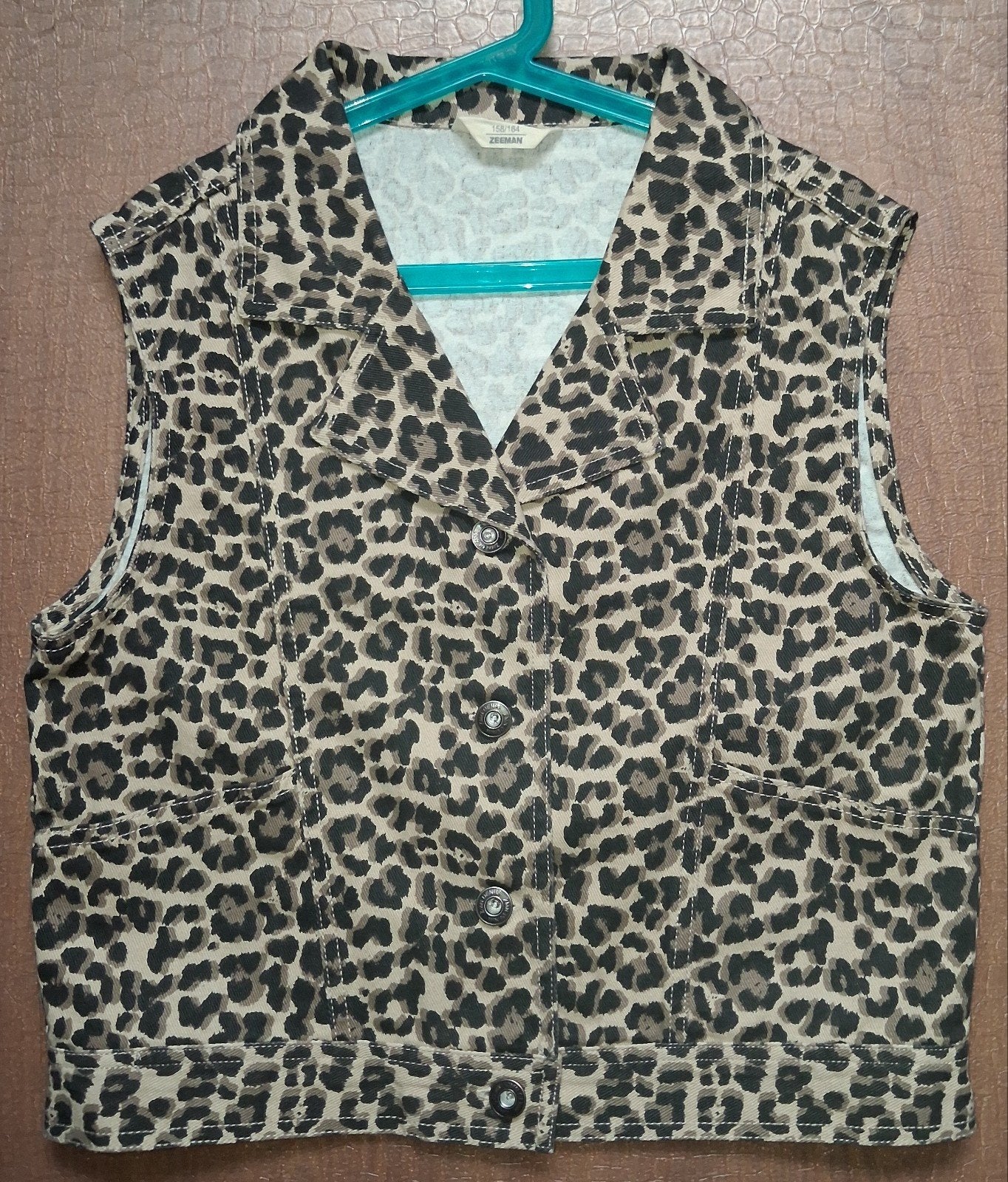 NIEUW!! 
Mooi tijgerprint giletje van de Zeeman maat 158-164, Kinderen en Baby's, Kinderkleding | Maat 158, Zeeman, Overige typen