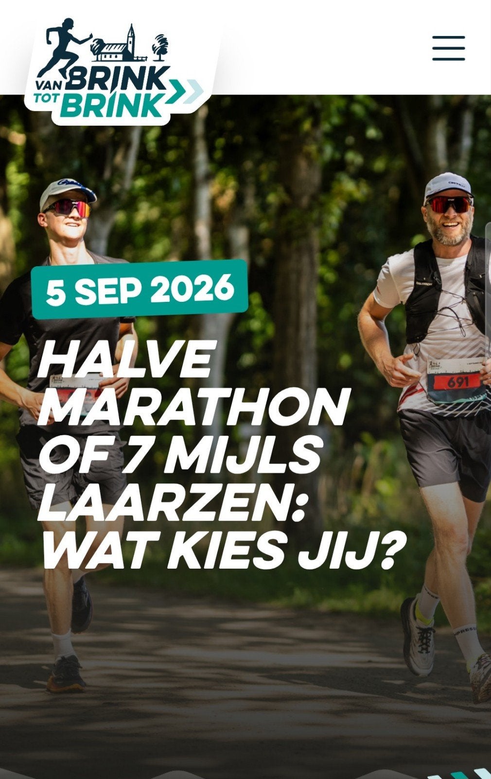 Startbewijs Brink tot Brinkloop, Tickets en Kaartjes, Sport | Overige, Eén persoon, September