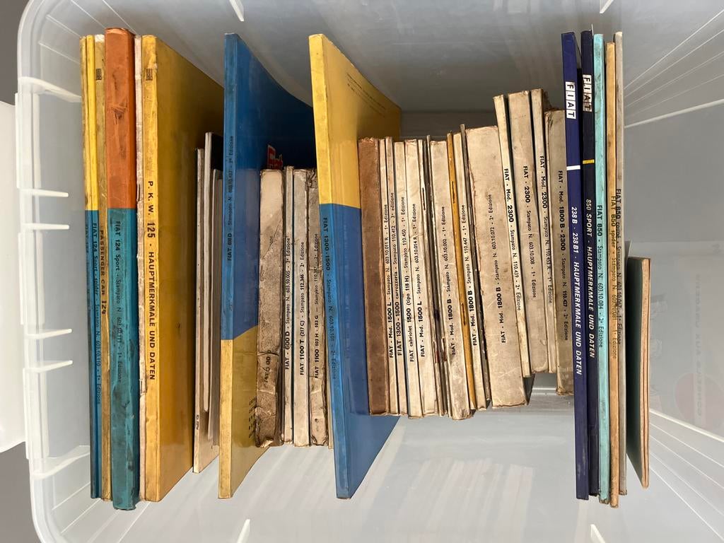 Collectie Fiat Auto Handboeken en Documentatie, Ophalen, Gelezen