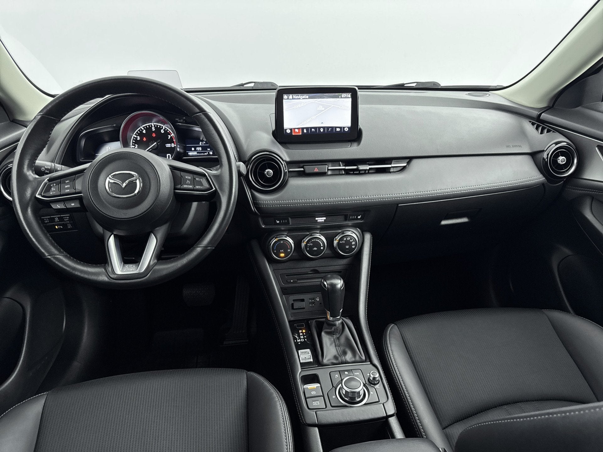 Mazda CX-3 2.0 SkyActiv-G 120 SkyLease GT // LEDER // STOELV, Auto's, 1998 cc, Gebruikt, 4 cilinders, 1192 kg