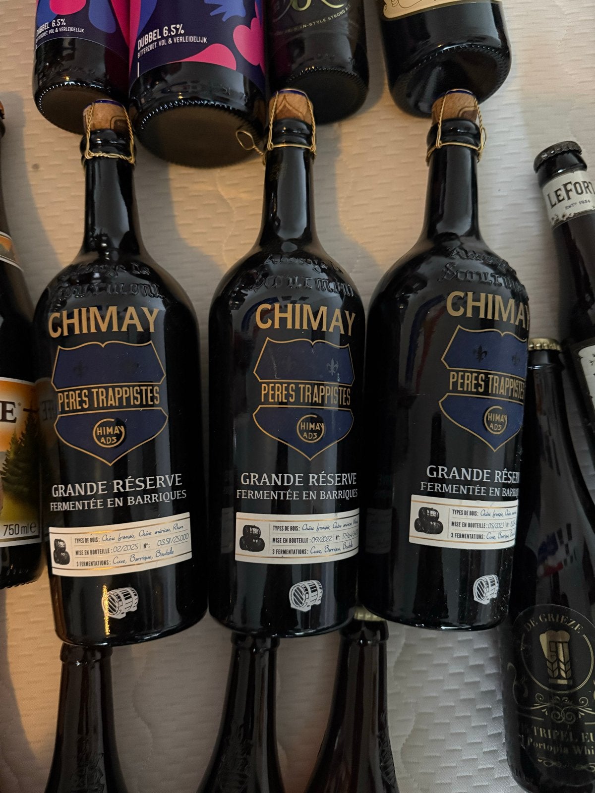 Diverse Chimay Bieren Waaronder Grand Reserve, Verzamelen, Ophalen of Verzenden, Nieuw, Flesje(s), Overige merken