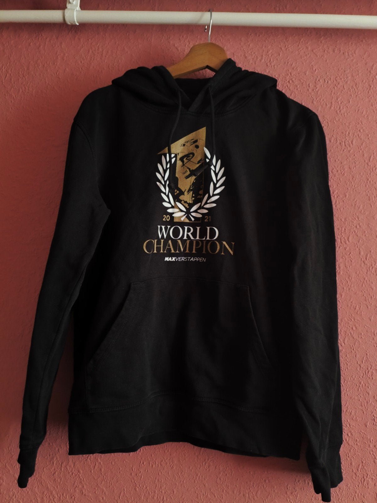 Max Verstappen World Champion 2021 Hoodie - Maat S, Zwart, Max Verstappen, Ophalen of Verzenden, Zo goed als nieuw