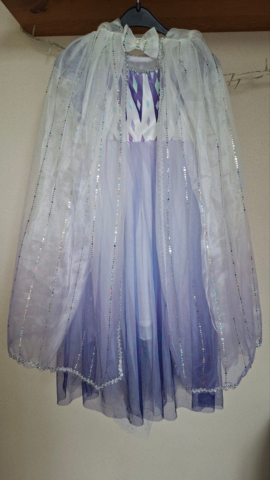 Frozen jurk met cape (maat 110), Kinderen en Baby's, Carnavalskleding en Verkleedspullen, Ophalen, Gebruikt, 110 t/m 116, Meisje