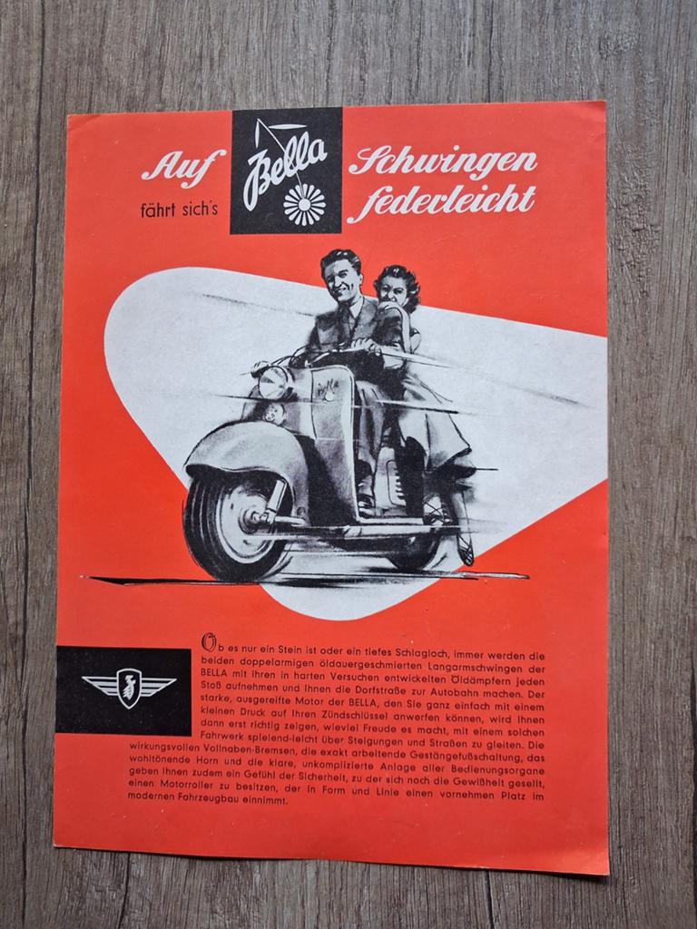 Zundapp Bella R201 folder - Goede staat, Fietsen en Brommers, Brommeronderdelen | Zundapp, Ophalen of Verzenden