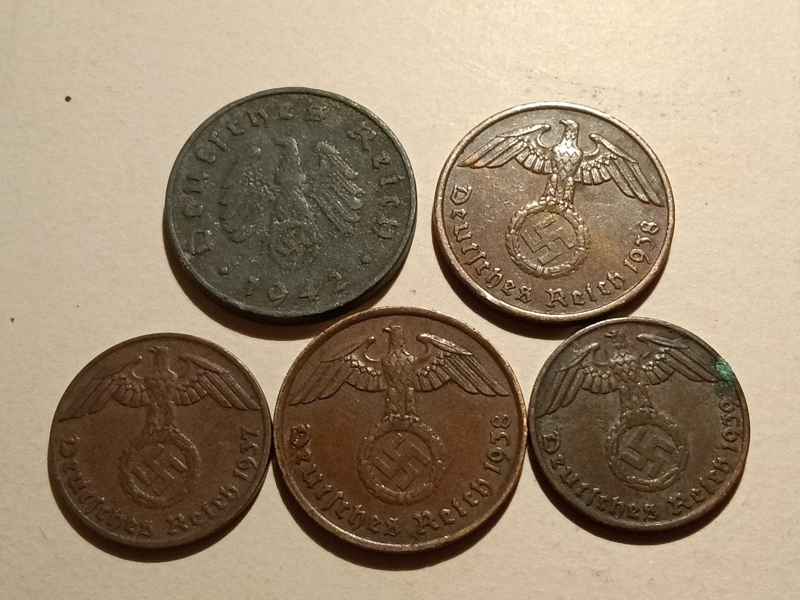 Lotje Reichspfennige Duitsland 1940-1945, Ophalen of Verzenden, Duitsland