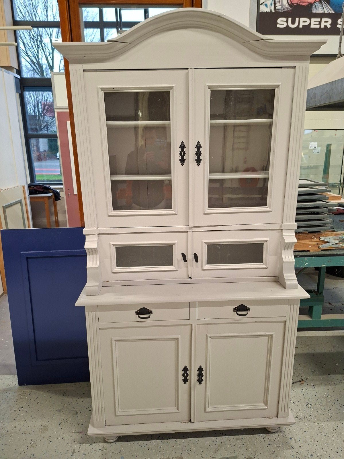 Buffetkast landelijke uitstraling, Huis en Inrichting, Ophalen, Gebruikt, 100 tot 150 cm, Glas