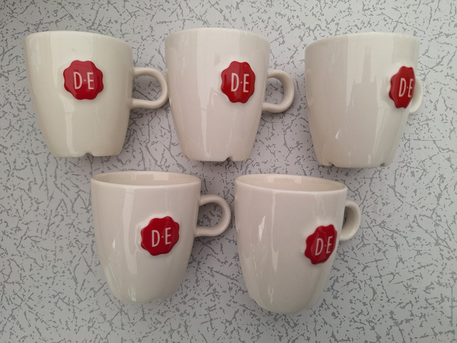 5 Nieuwe Douwe Egberts Senseo mokjes, Huis en Inrichting, Keuken | Servies, Ophalen of Verzenden, Nieuw, Aardewerk, Kop(pen) en/of Schotel(s)