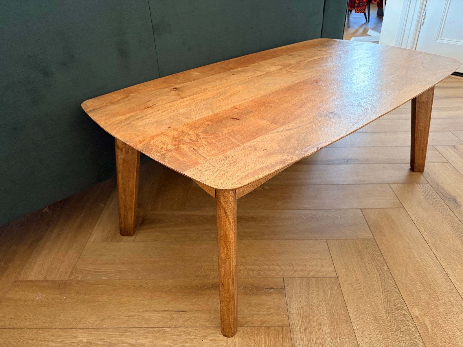 Salontafel Austin mangohout Goossens (110x63x43 cm), Ophalen, Gebruikt, 100 tot 150 cm, 50 tot 100 cm