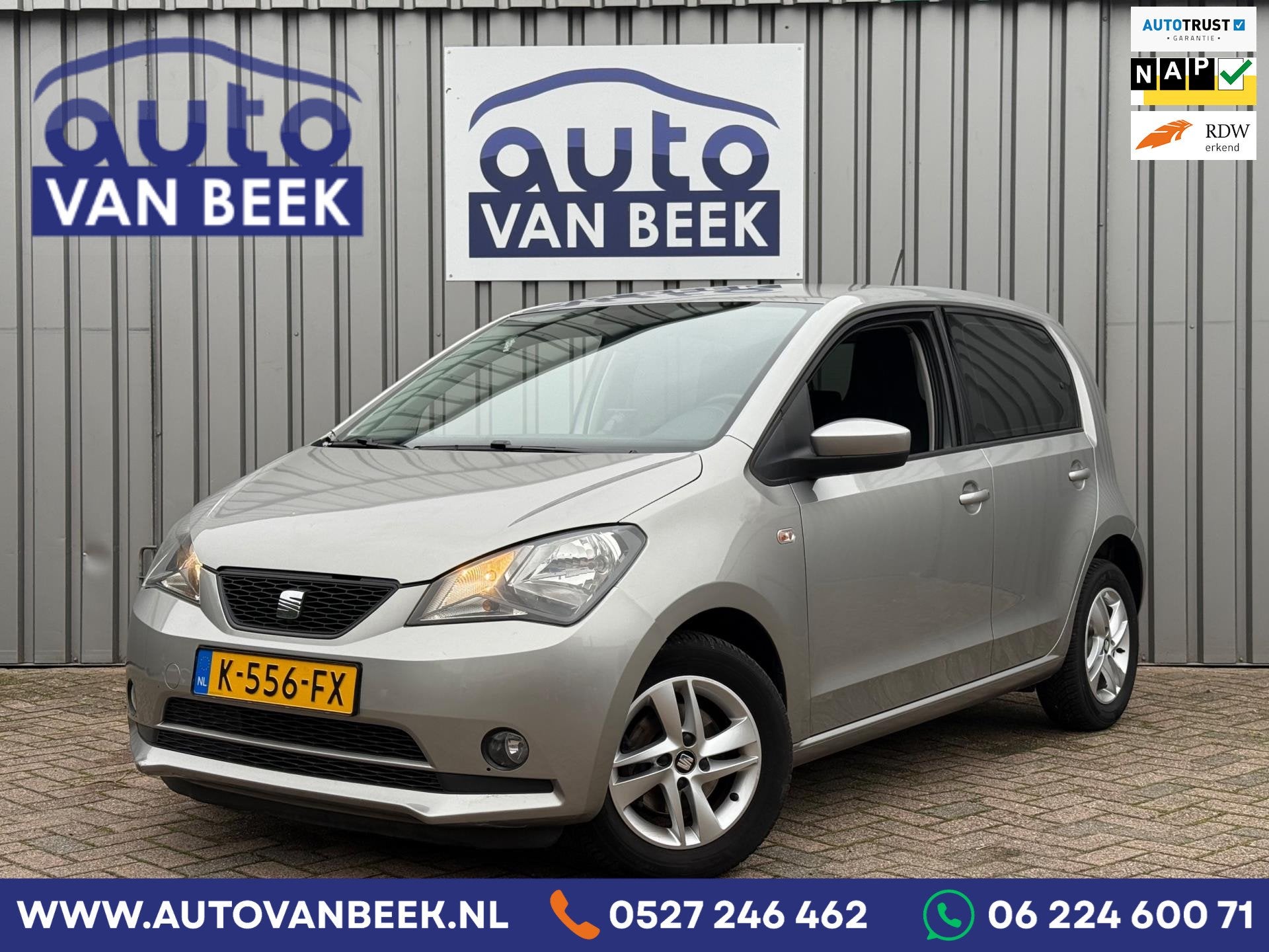 Seat Mii 1.0 FR Connect|Stoelverwarming|Sensoren, Auto's, Seat, Voorwielaandrijving, Stof, Gebruikt, Mii