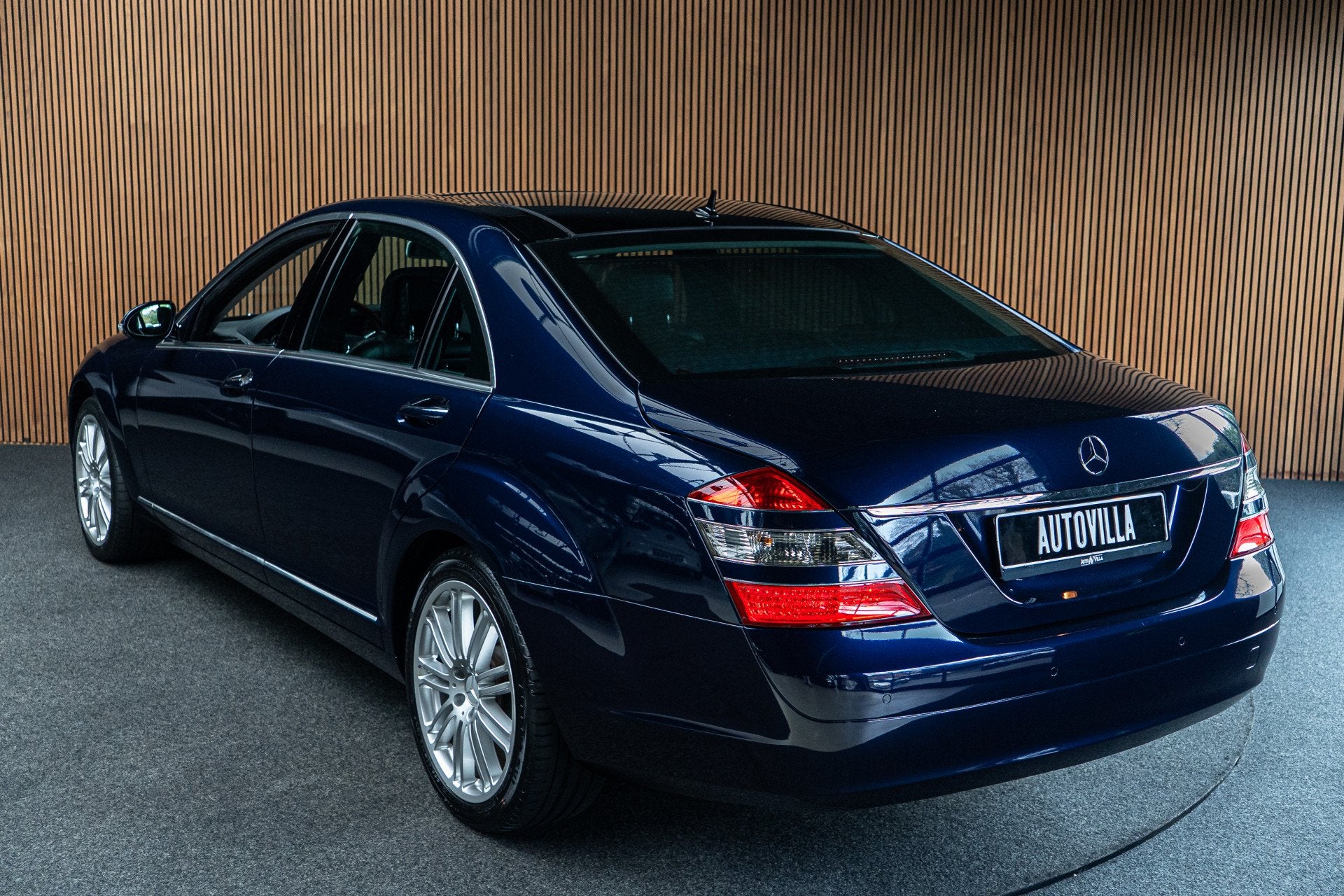 Mercedes-Benz S-Klasse 350 Lang Panodak Leer PTS Navi Memory, Auto's, Automaat, Gebruikt, Zwart, Blauw