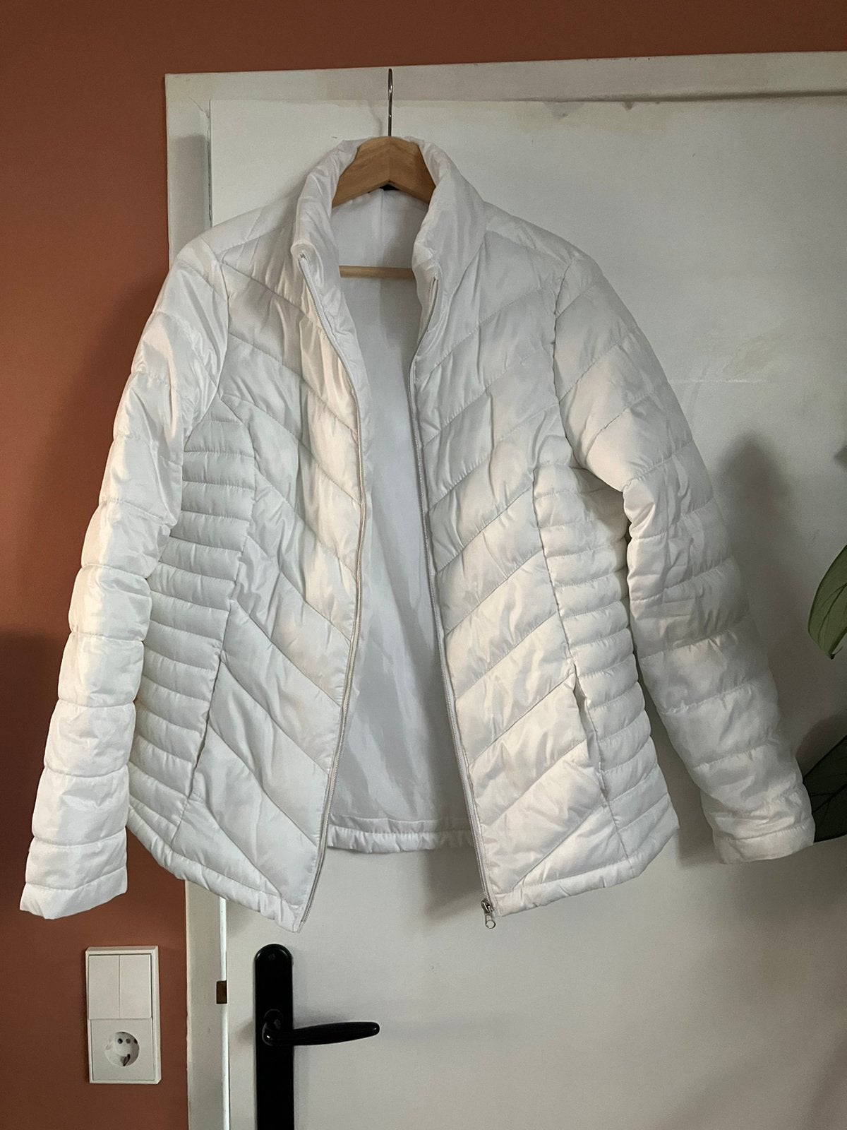 Witte donsjas tussenjas dames L/40, Ophalen of Verzenden, Zo goed als nieuw