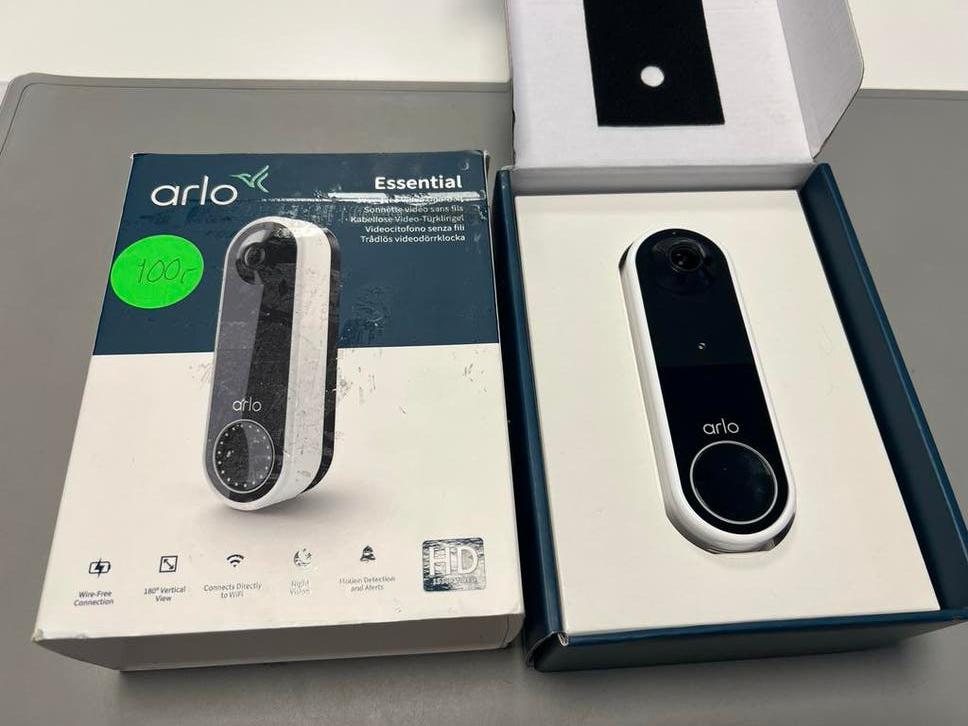 ARLO AVD2001-100EUS Video Deurbel - Zwart & Wit, Nieuw, Ophalen of Verzenden, Nvt, Nvt