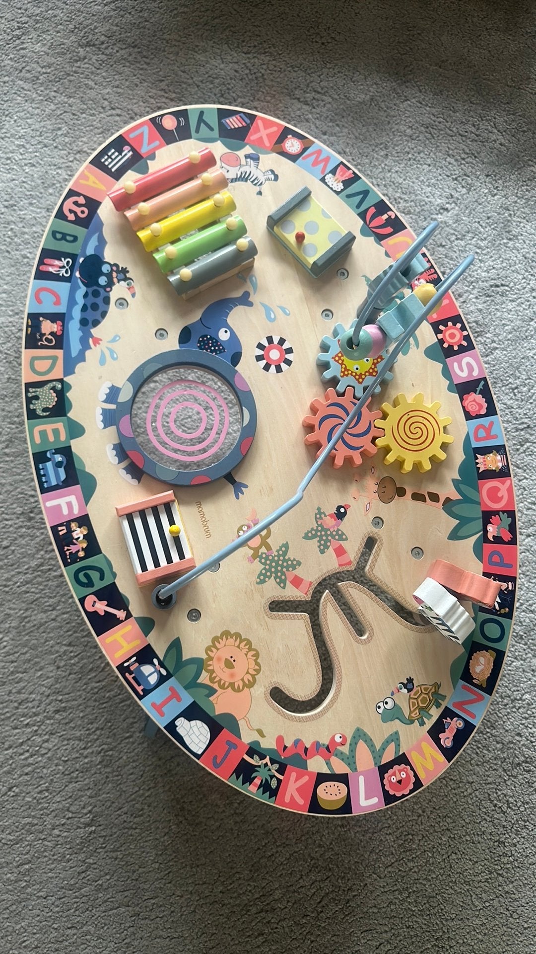 Mamabrum tafel, Ophalen, Zo goed als nieuw, Wandklok