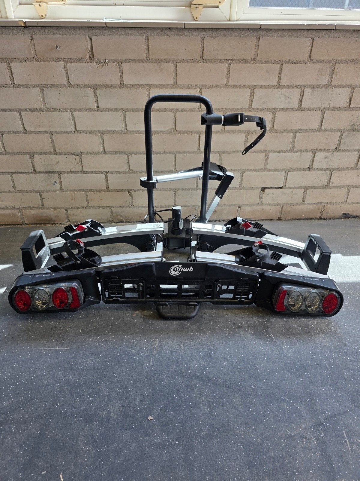ANWB Touring Flex Plus II opvouwbare fietsendrager, Ophalen, Gebruikt, 2 fietsen, Trekhaakdrager