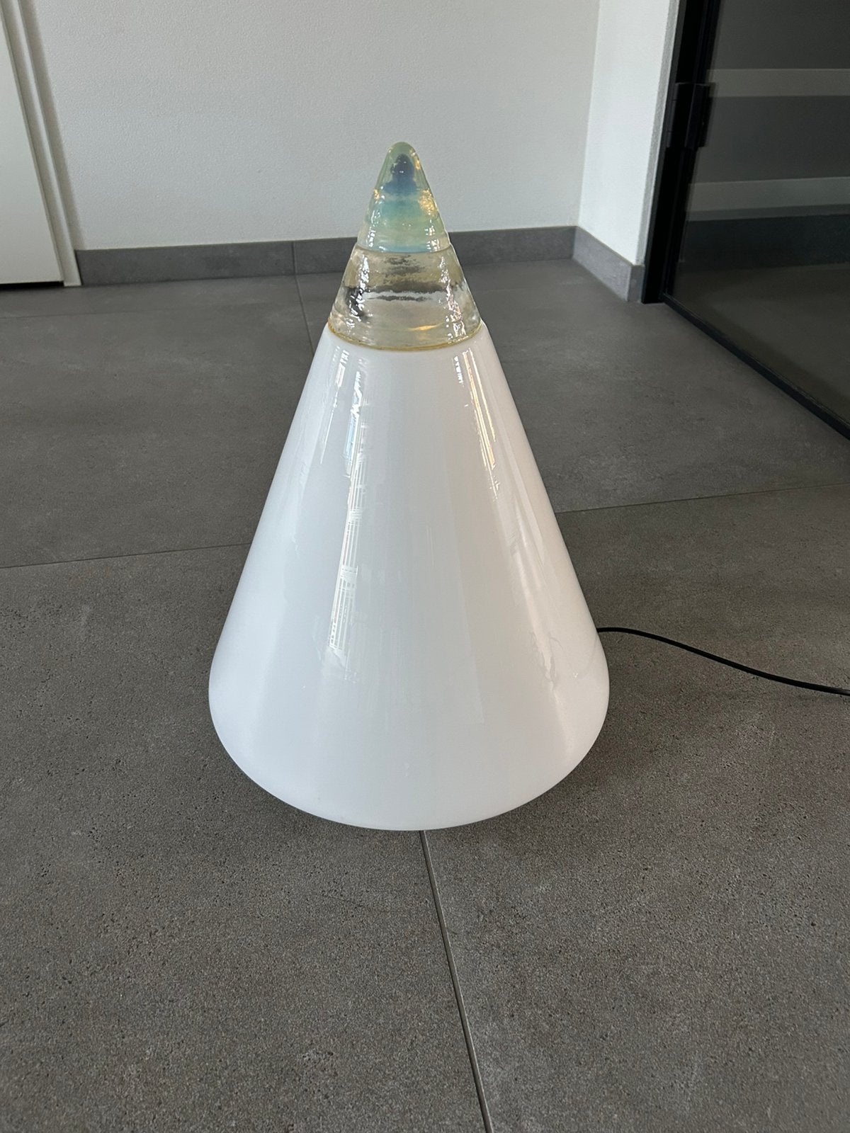 Leucos rio Murano XL glazen design lamp, Huis en Inrichting, Lampen | Tafellampen, Zo goed als nieuw, Glas, Ophalen
