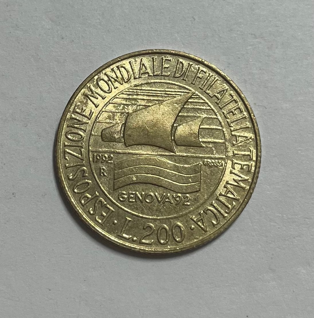 200 lire Italië 1992, Postzegels en Munten, Munten | Europa | Niet-Euromunten, Ophalen of Verzenden