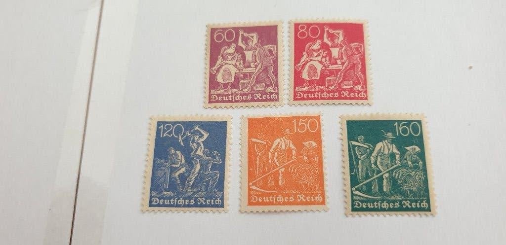 6065 deutsches reich arbeiders postfris, Verzenden, BRD