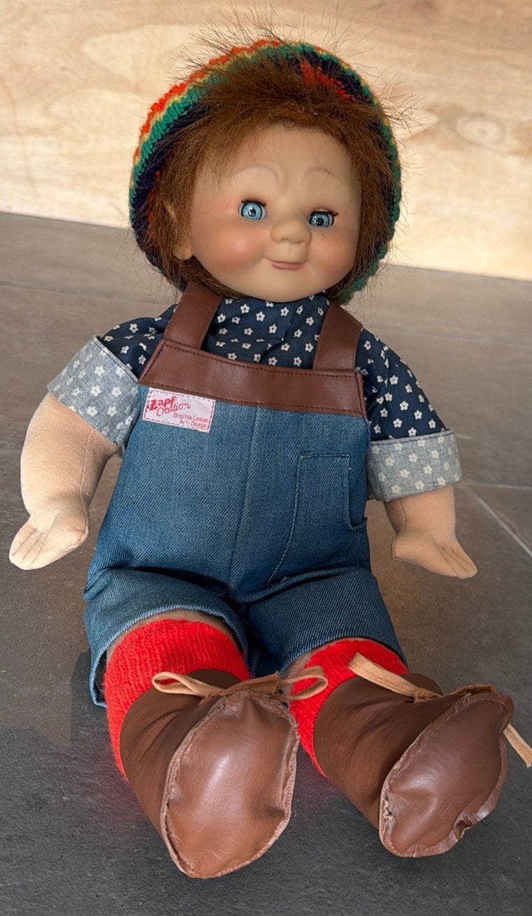 Vintage Zapf Creation Doll – Brigitte Leman Art Design, Verzamelen, Ophalen of Verzenden, Gebruikt, Pop