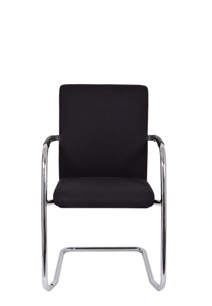 Vergaderstoel F120, Slede, Diverse stofkleuren, Stapelbaar, Huis en Inrichting, Stoelen, Nieuw, Vijf, Zes of meer stoelen, Metaal