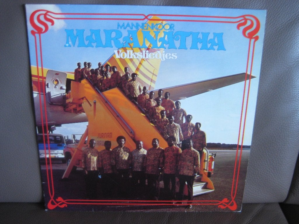 Mannenkoor Maranatha – Volksliedjes, LP, Traditioneel en Volksmuziek, Ophalen of Verzenden, Zo goed als nieuw