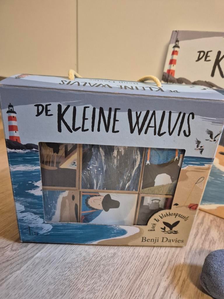 De kleine walvis vingerpopje, puzzel en boek, Ophalen of Verzenden, Prentenboek