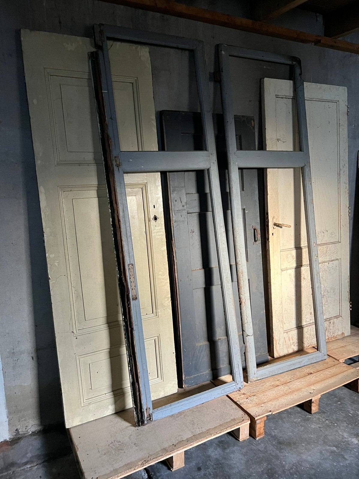 5 oude Houten Deuren Paneeldeuren Schuifdeur Terrasdeuren, Doe-het-zelf en Verbouw, Ophalen, Gebruikt, Binnendeur, 200 tot 215 cm