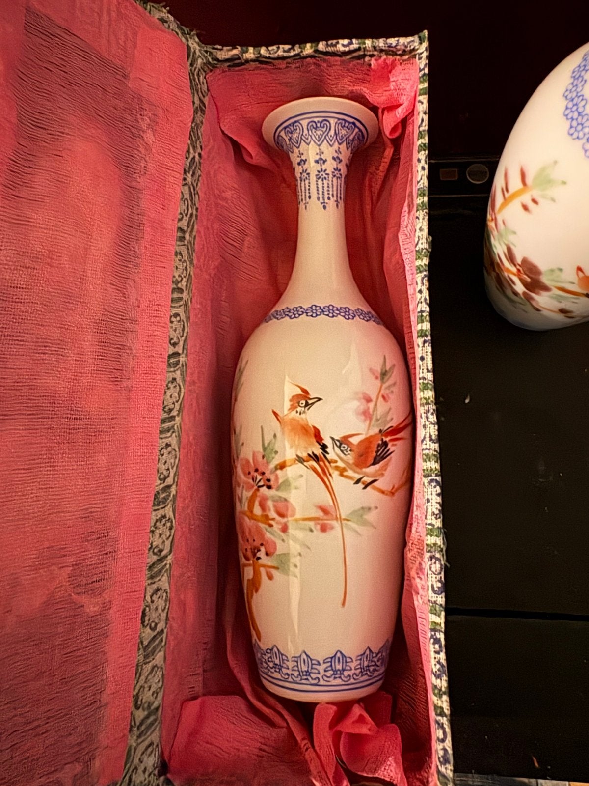 Set van 2 Chinese eggshell porseleinen vazen 20cm, Ophalen of Verzenden