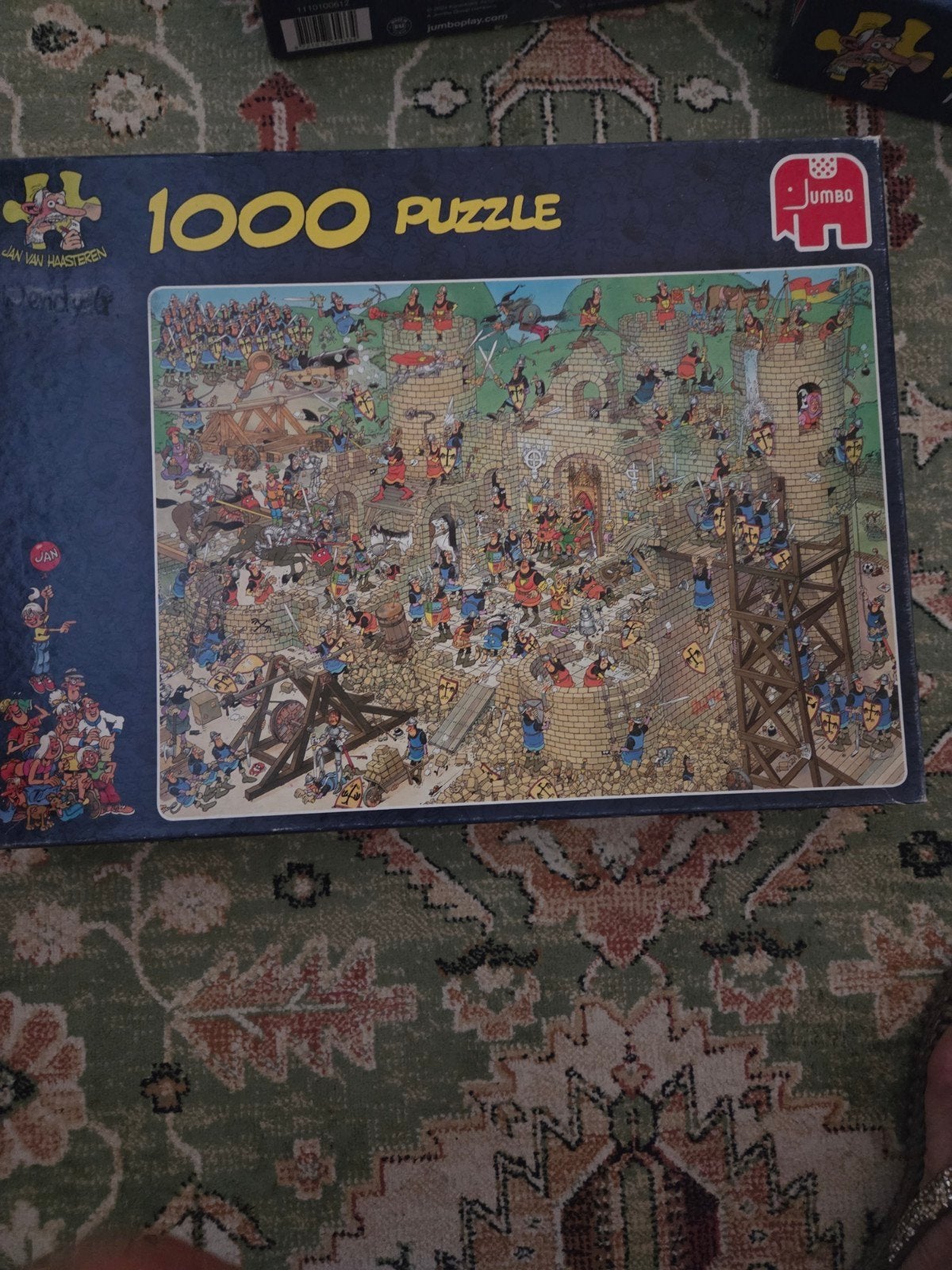 Van Haasteren puzzel 1000 stuks Middeleeuwen, Ophalen of Verzenden, 500 t/m 1500 stukjes, Zo goed als nieuw