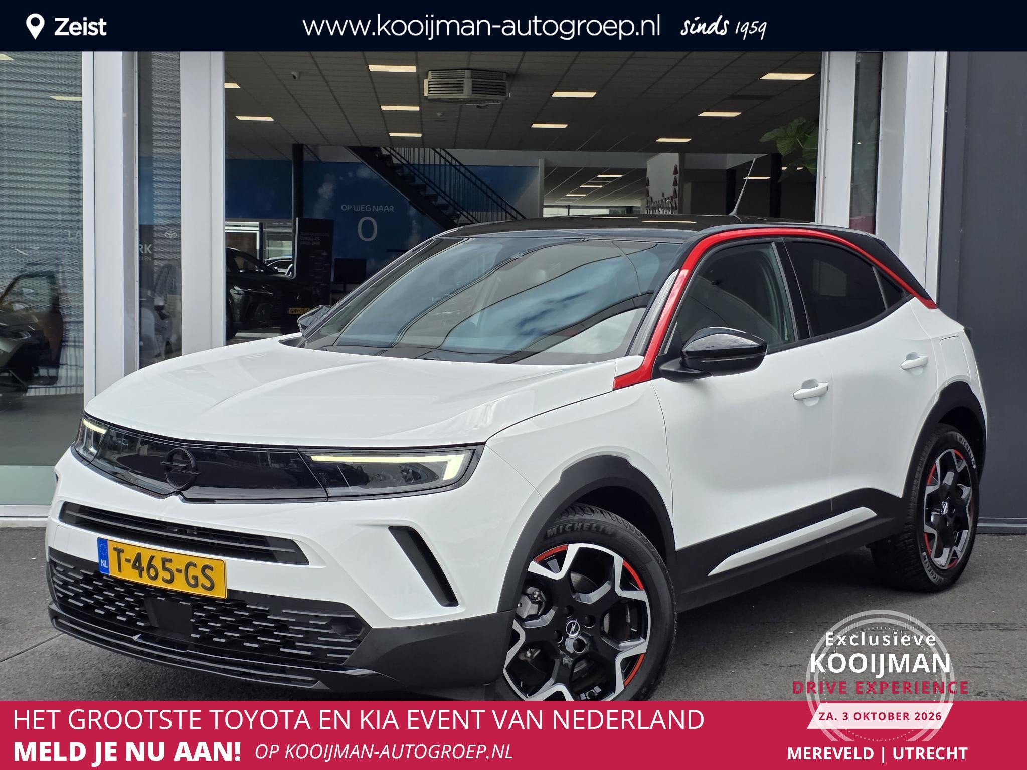Opel Mokka Electric Level 4 50 kWh GS line 3 Fase | SOH 95,2, Auto's, Gebruikt, Zwart, Mokka-e, Origineel Nederlands
