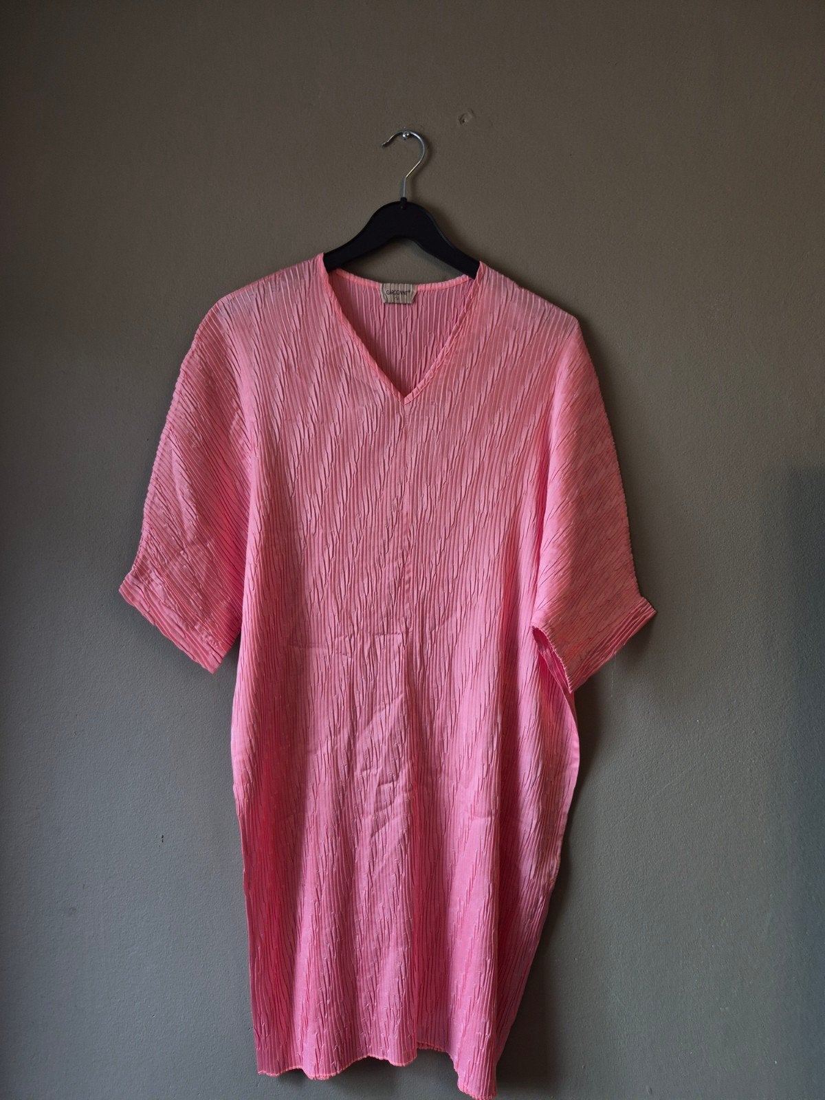 Roze Garconne plissé tuniek/jurk, maat M, Maat 38/40 (M), Onbekend, Ophalen of Verzenden, Zo goed als nieuw