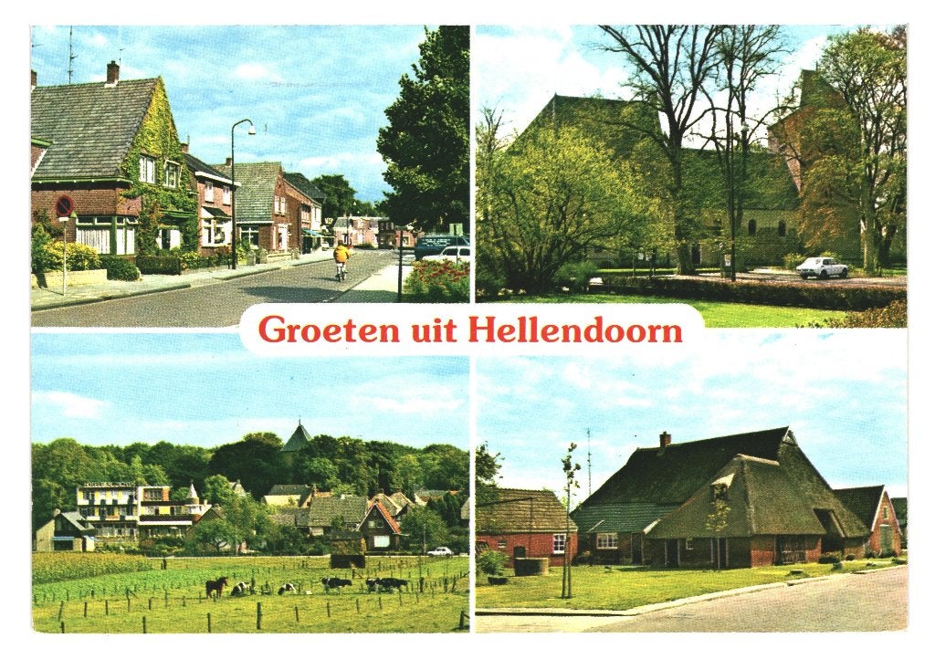 42029 Hellendoorn 280 Ov Gelopen met Postzegel